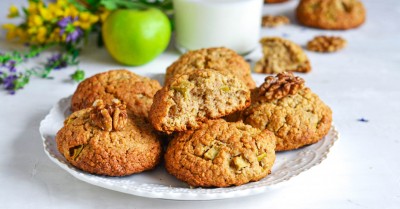 Овсяное печенье с яблоком без муки